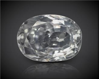 White Zircon Natural Certified 3.22 carats (DIN 90211 )